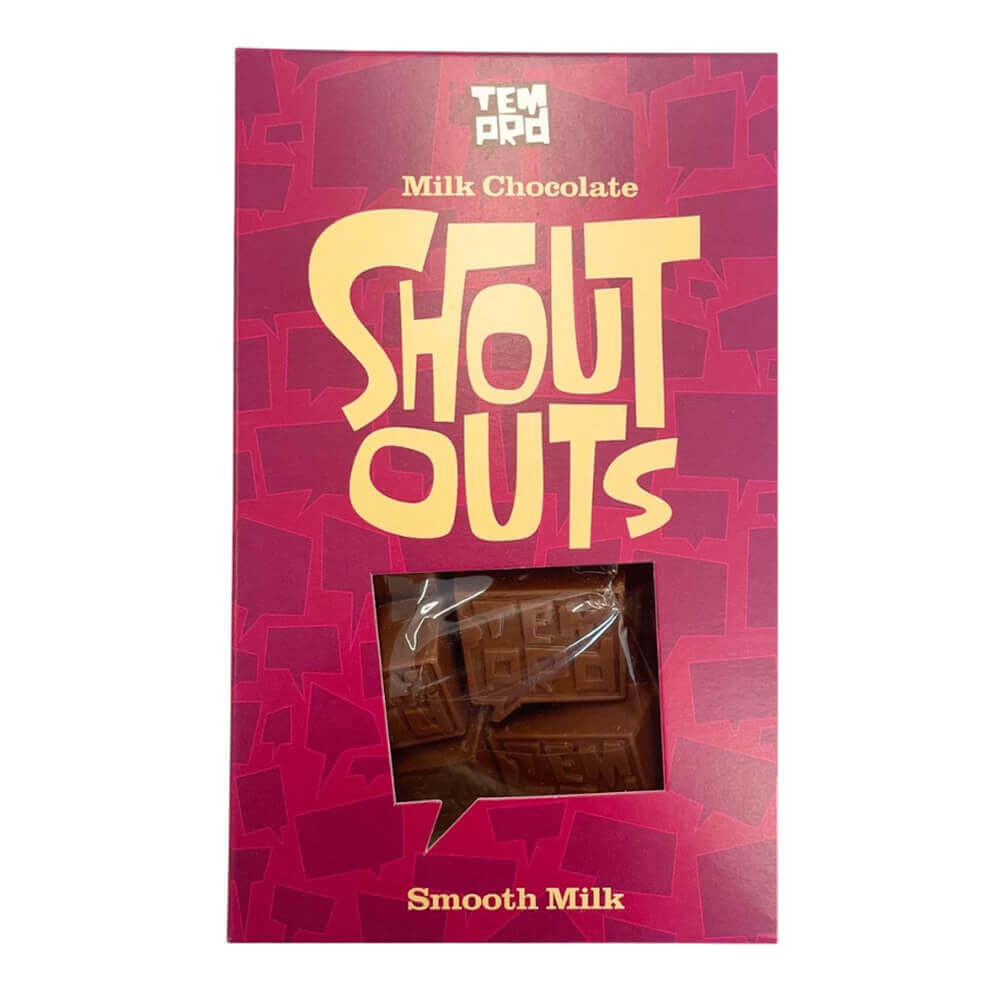 Temprd Shout Out Smooth Milk Chocolate 250g